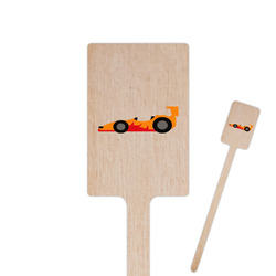 Racing Car 6.25" Rectangle Wooden Stir Sticks - Single Sided