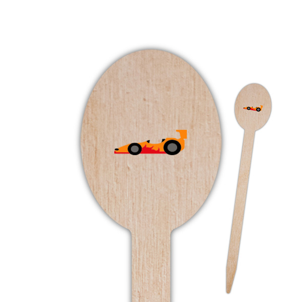 Custom Racing Car Oval Wooden Food Picks
