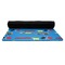 Racing Car Yoga Mat Rolled up Black Rubber Backing