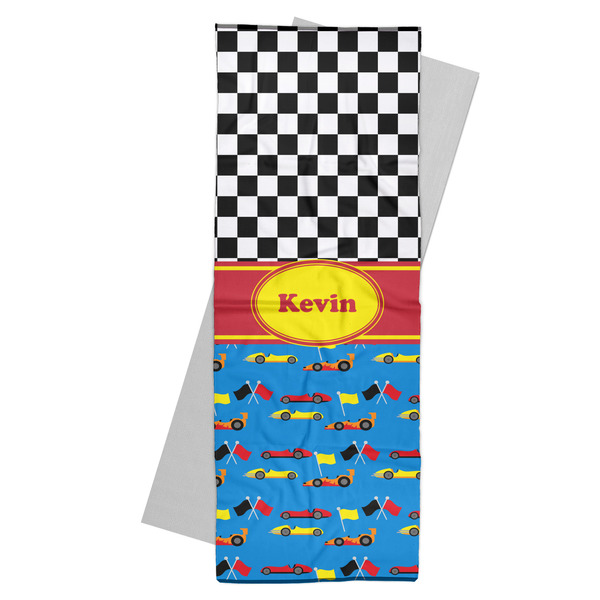 Custom Racing Car Yoga Mat Towel (Personalized)