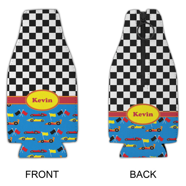 Racing Car Zipper Bottle Cooler - APPROVAL