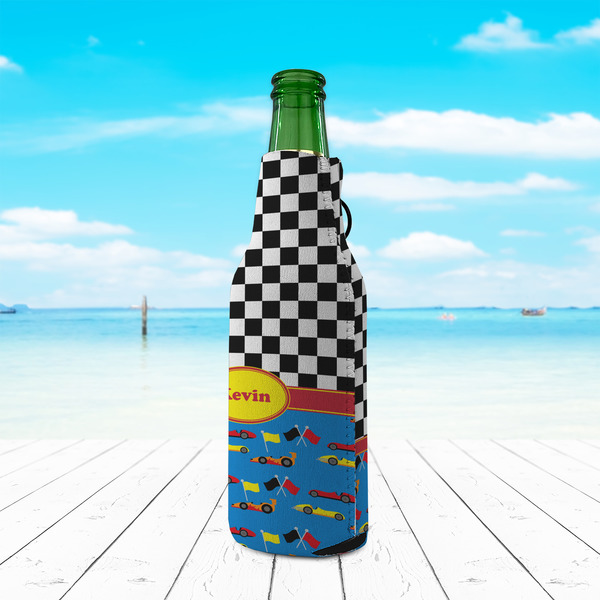 Racing Car Zipper Bottle Cooler - LIFESTYLE