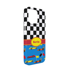 Racing Car iPhone Case - Plastic - iPhone 13 Mini (Personalized)