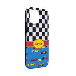 Racing Car iPhone Case - Rubber Lined - iPhone 13 Mini (Personalized)