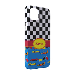 Racing Car iPhone Case - Plastic - iPhone 14 (Personalized)