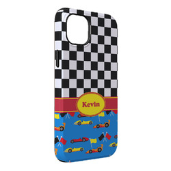 Racing Car iPhone Case - Rubber Lined - iPhone 14 Pro Max (Personalized)