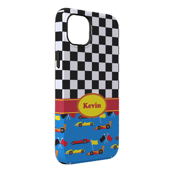 Custom Racing Car iPhone Case - Rubber Lined - iPhone 14 Pro Max (Personalized)