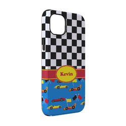 Racing Car iPhone Case - Rubber Lined - iPhone 14 (Personalized)