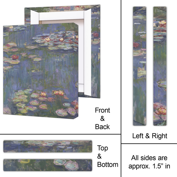 Water Lilies by Claude Monet 11x14 - Canvas Print - Approval