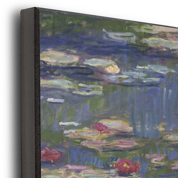 Water Lilies by Claude Monet 11x14 Wood Print - Closeup