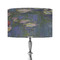 Water Lilies by Claude Monet 12" Drum Lampshade - ON STAND (Fabric)