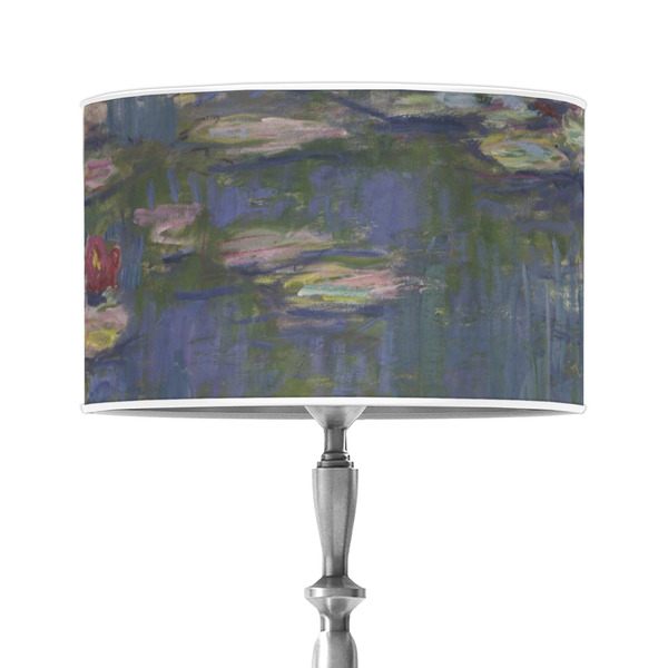 Custom Water Lilies by Claude Monet 12" Drum Lamp Shade - Poly-film