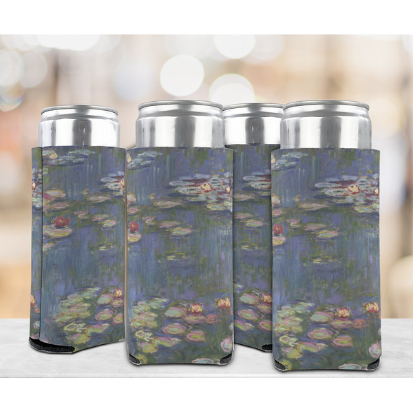 Water Lilies by Claude Monet 12oz Tall Can Sleeve - Set of 4 - LIFESTYLE