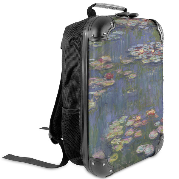 Custom Water Lilies by Claude Monet Kids Hard Shell Backpack
