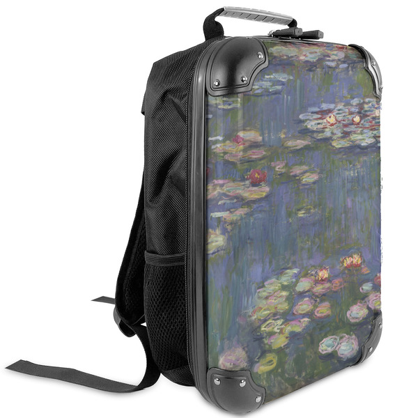 Custom Water Lilies by Claude Monet Kids Hard Shell Backpack