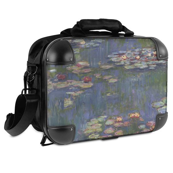 Custom Water Lilies by Claude Monet Hard Shell Briefcase