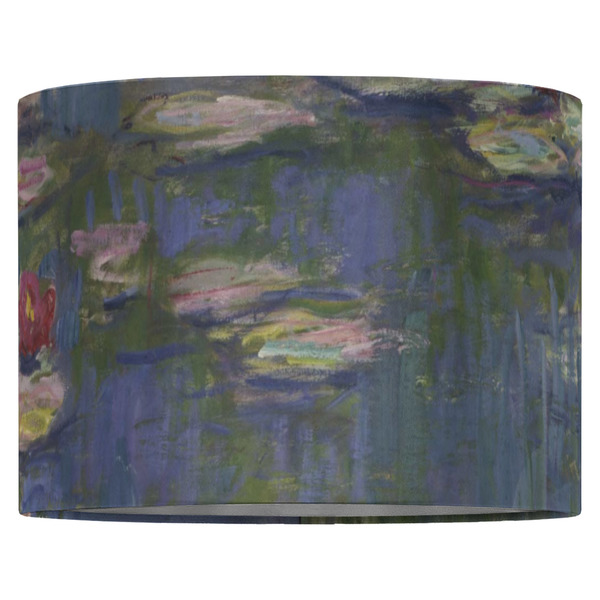 Water Lilies by Claude Monet 16" Drum Lampshade - FRONT (Fabric)