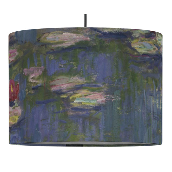 Custom Water Lilies by Claude Monet Drum Pendant Lamp
