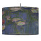 Water Lilies by Claude Monet 16" Drum Lampshade - PENDANT (Fabric)