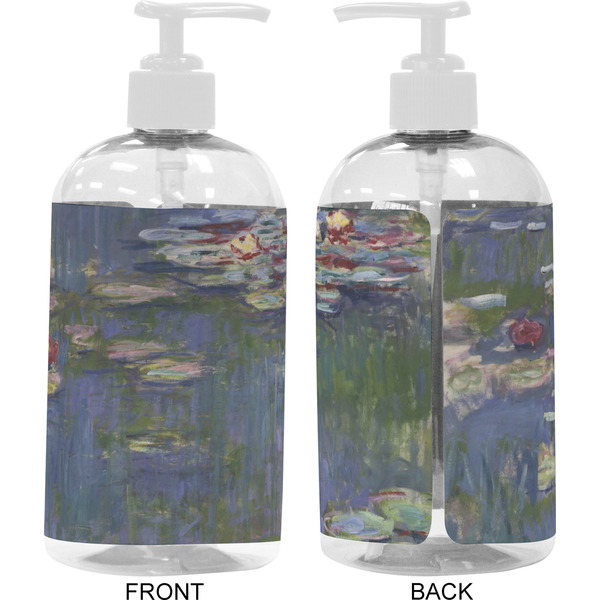 Water Lilies by Claude Monet 16 oz Plastic Liquid Dispenser- Approval- White