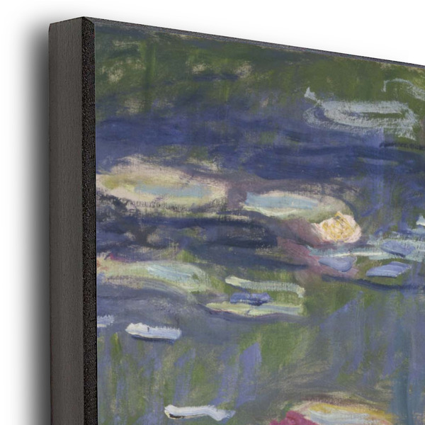 Water Lilies by Claude Monet 16x20 Wood Print - Closeup