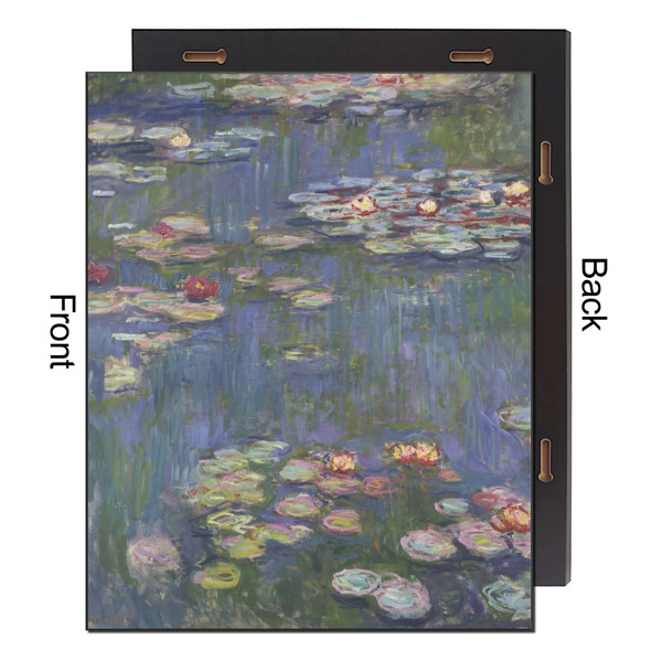 Water Lilies by Claude Monet 16x20 Wood Print - Front & Back View