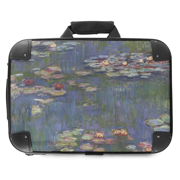 Custom Water Lilies by Claude Monet Hard Shell Briefcase - 18"