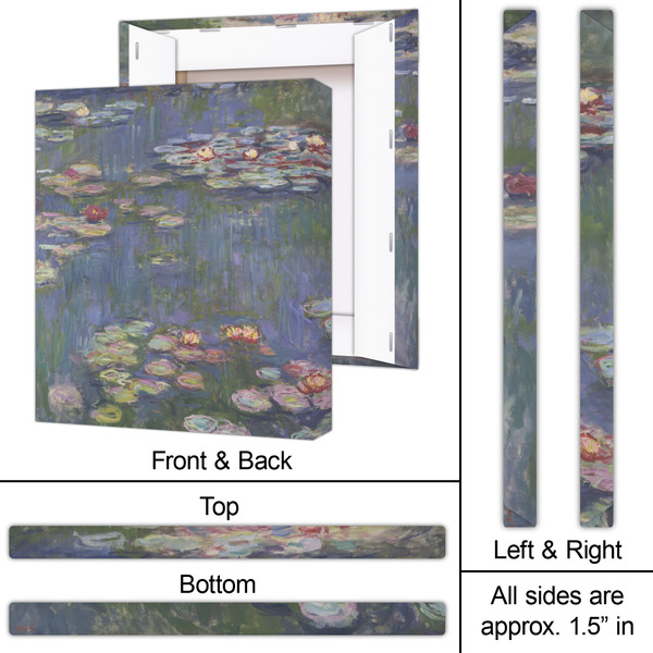 Water Lilies by Claude Monet 20x24 - Canvas Print - Approval