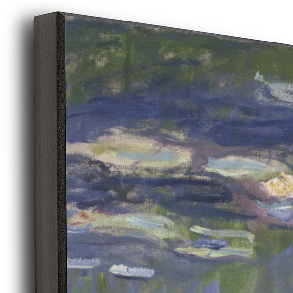 Water Lilies by Claude Monet 20x24 Wood Print - Closeup