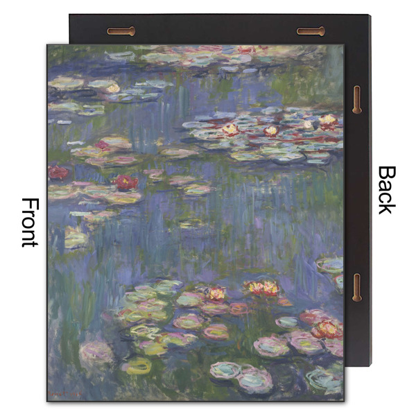 Water Lilies by Claude Monet 20x24 Wood Print - Front & Back View