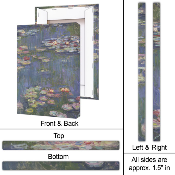 Water Lilies by Claude Monet 20x30 - Canvas Print - Approval