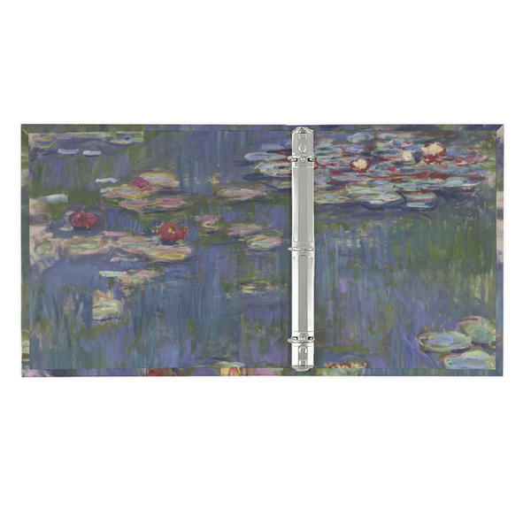 Water Lilies by Claude Monet 3 Ring Binders - Full Wrap - 1" - OPEN INSIDE