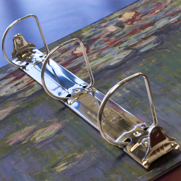 Water Lilies by Claude Monet 3 Ring Binders - Full Wrap - 2" - DETAIL