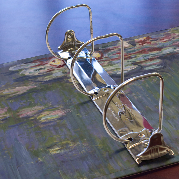 Water Lilies by Claude Monet 3 Ring Binders - Full Wrap - 3" - DETAIL