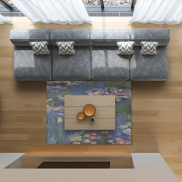 Water Lilies by Claude Monet 5'x7' Indoor Area Rugs - IN CONTEXT