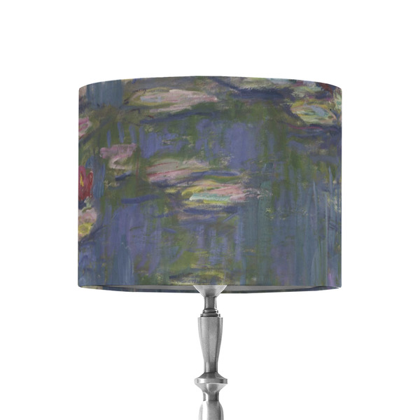Custom Water Lilies by Claude Monet 8" Drum Lamp Shade - Fabric
