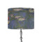 Water Lilies by Claude Monet 8" Drum Lampshade - ON STAND (Fabric)