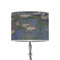 Water Lilies by Claude Monet 8" Drum Lampshade - ON STAND (Poly Film)