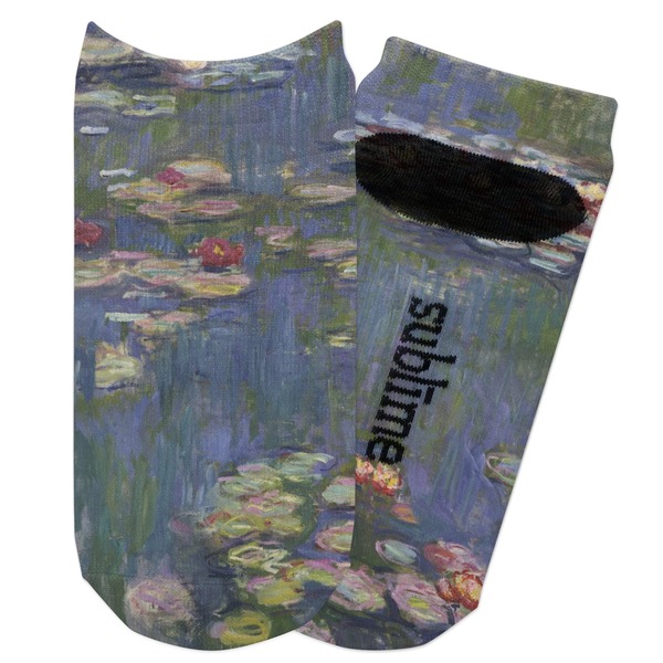 Custom Water Lilies by Claude Monet Adult Ankle Socks