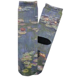 Water Lilies by Claude Monet Adult Crew Socks
