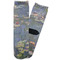 Water Lilies by Claude Monet Adult Crew Socks