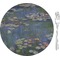 Water Lilies by Claude Monet Glass Appetizer / Dessert Plate 8"