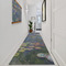 Water Lilies by Claude Monet Area Rug Sizes - In Context (vertical)
