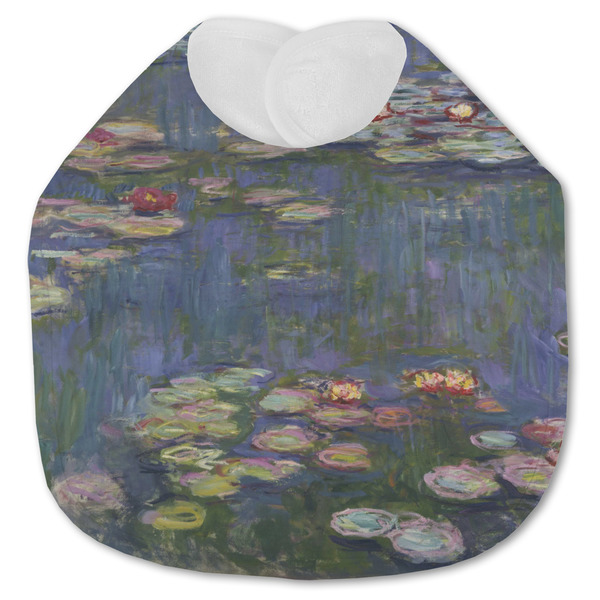 Custom Water Lilies by Claude Monet Jersey Knit Baby Bib