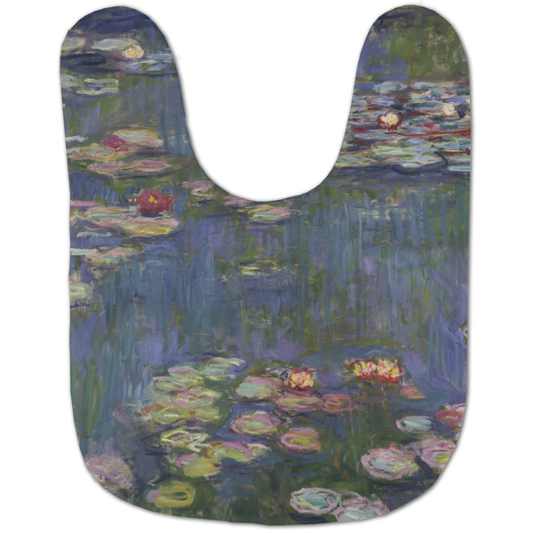 Water Lilies by Claude Monet Baby Bib - AFT flat