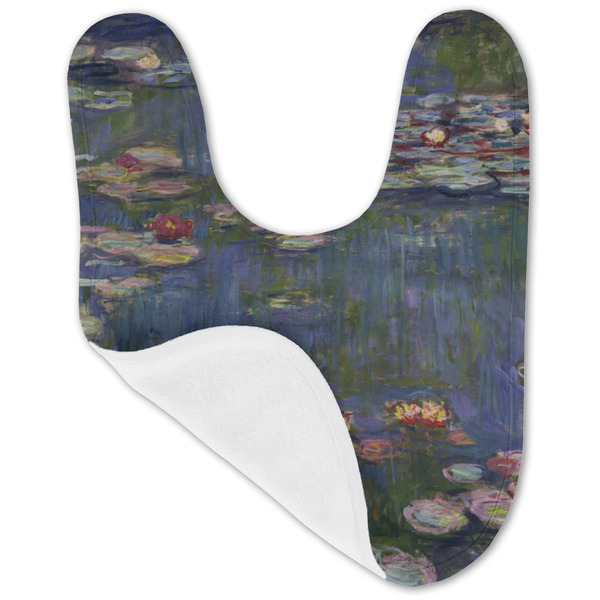 Water Lilies by Claude Monet Baby Bib - AFT folded