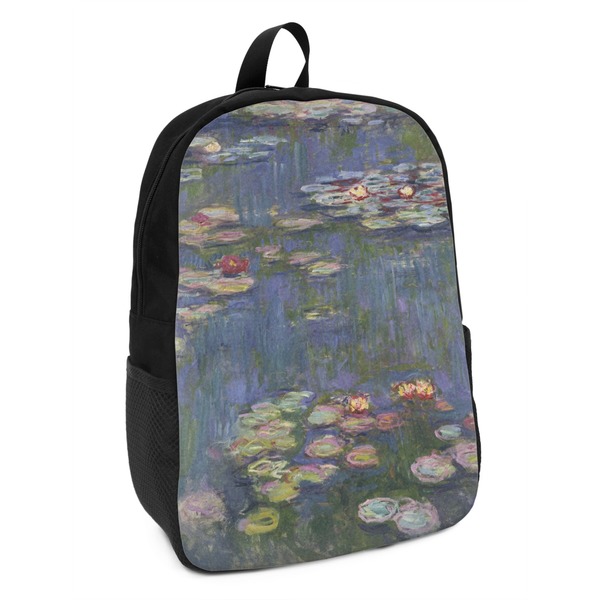 Custom Water Lilies by Claude Monet Kids Backpack