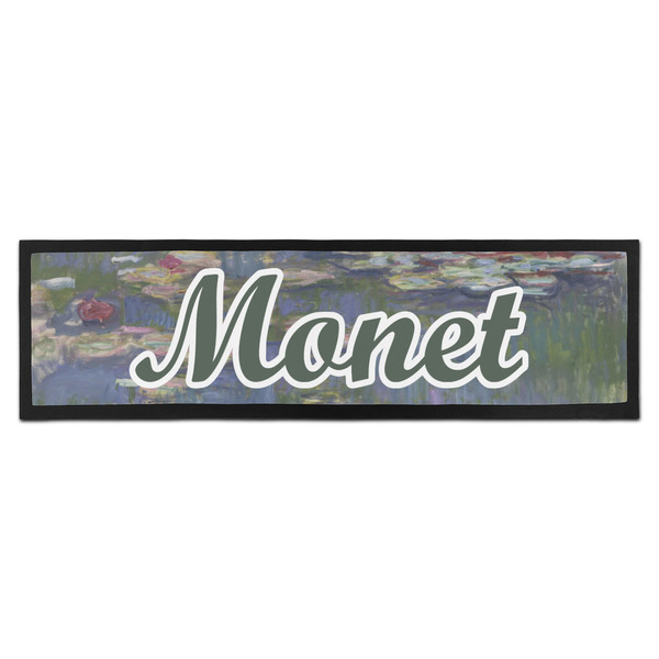 Custom Water Lilies by Claude Monet Bar Mat - Large