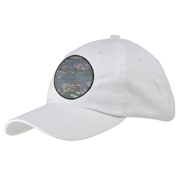 Custom Water Lilies by Claude Monet Baseball Cap - White