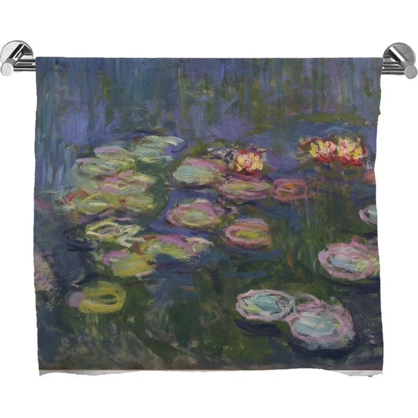 Custom Water Lilies by Claude Monet Bath Towel